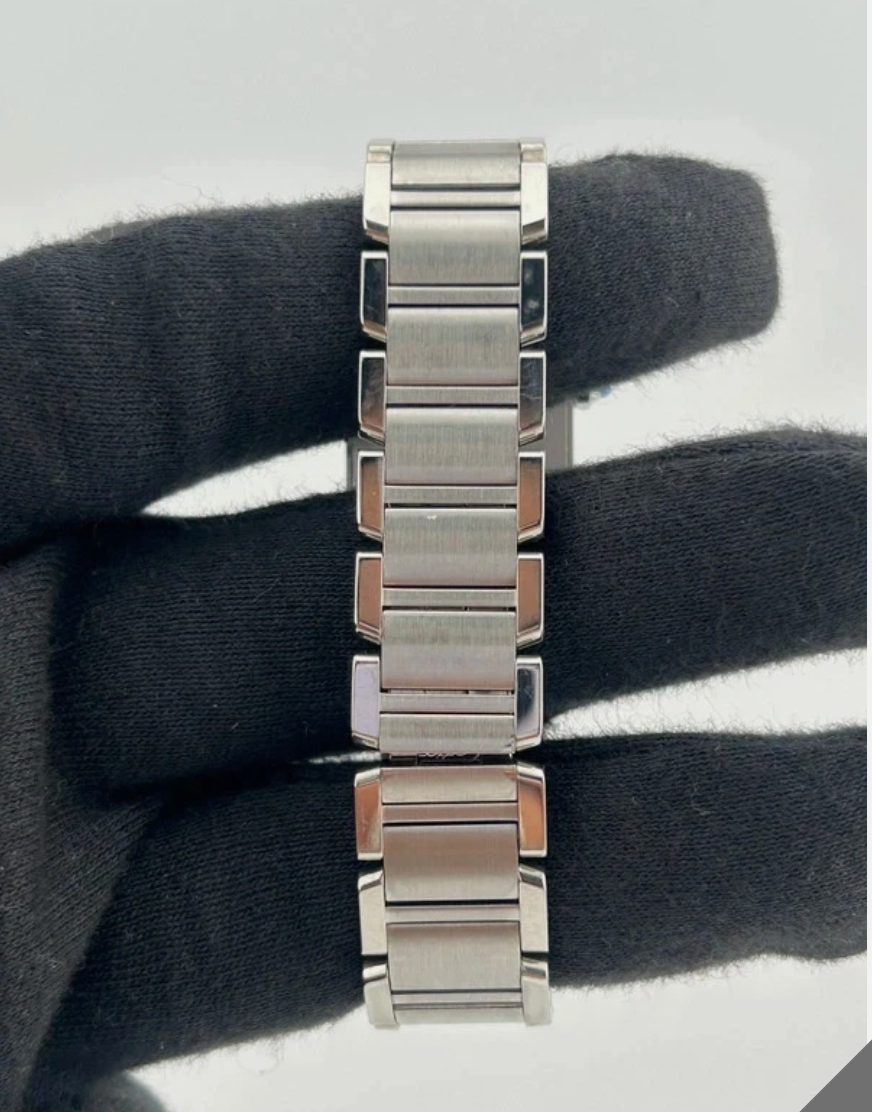 Cartier Tank Francaise Small 20 x 25 mm SS White Roman Dial