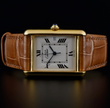 Cartier Tank Must Large 2413 Gold Vermeil 25mm White Roman Dial Quartz Watch
