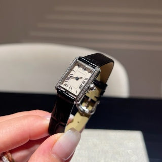 Cartier Tank Louis Mini 16.5 x 24 mm Quartz Watch, Roman Numeral Dial, Leather Strap