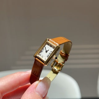 Cartier Tank Louis Mini 16.5 x 24 mm Quartz Watch, Roman Numeral Dial, Leather Strap