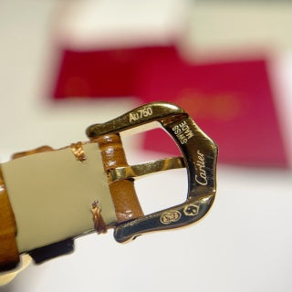 Cartier Tank Louis Mini 16.5 x 24 mm Quartz Watch, Roman Numeral Dial, Leather Strap